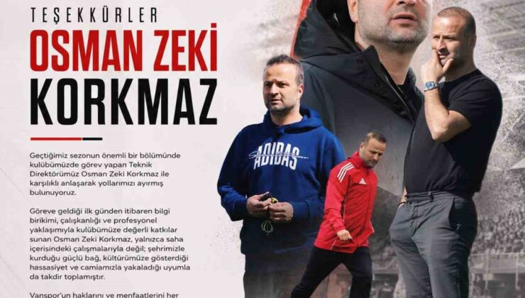 Vanspor, Osman Zeki Korkmaz ile yollarını ayırdı